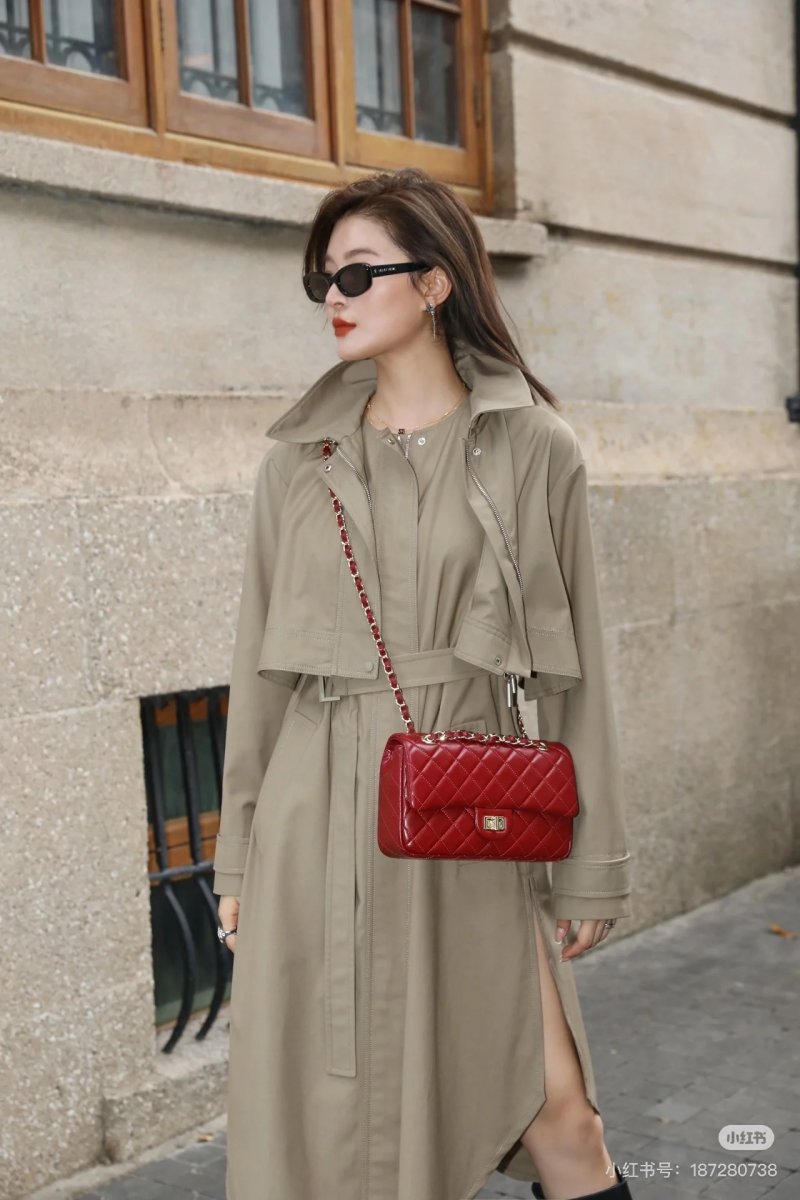 Chanel 2.55 Quilted Leather Shoulder Bag Camel view