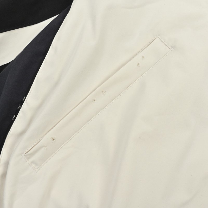 White Black Stripe Zip-Up Track Jacket view