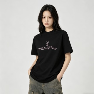 YSL Black Logo Graphic T-Shirt view 2