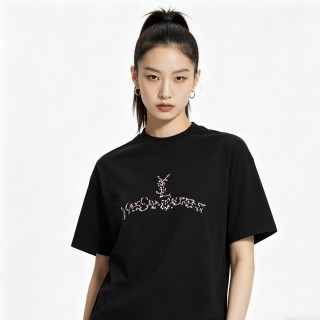 YSL Black Logo Graphic T-Shirt view 5