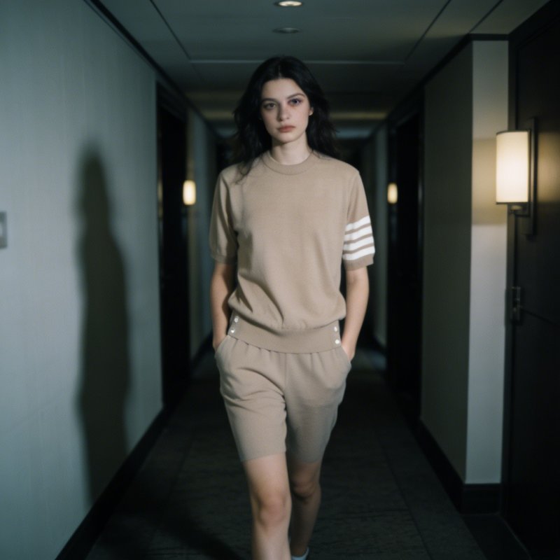 Essentials Beige Stripe Short Sleeve T-Shirt view