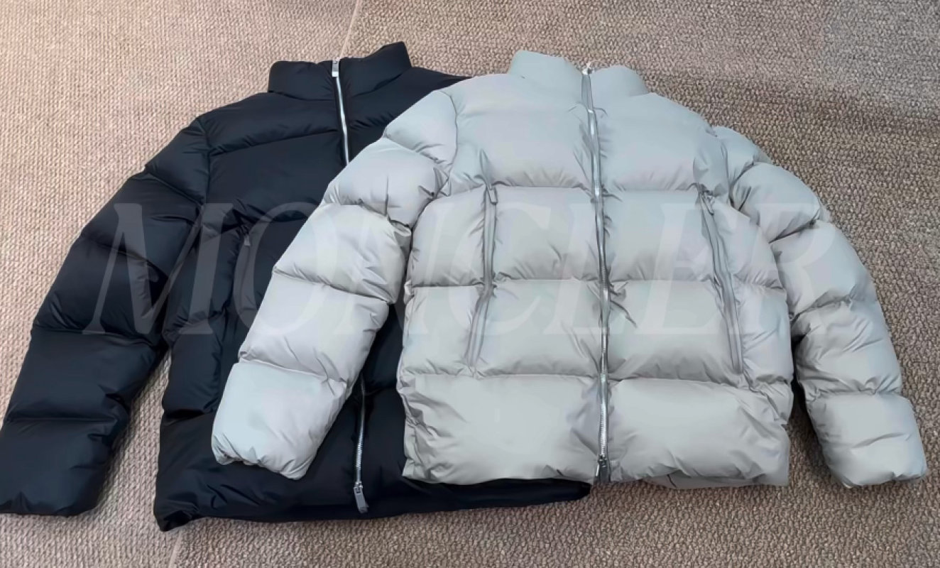 Moncler Puffer Down Jacket Light Gray view