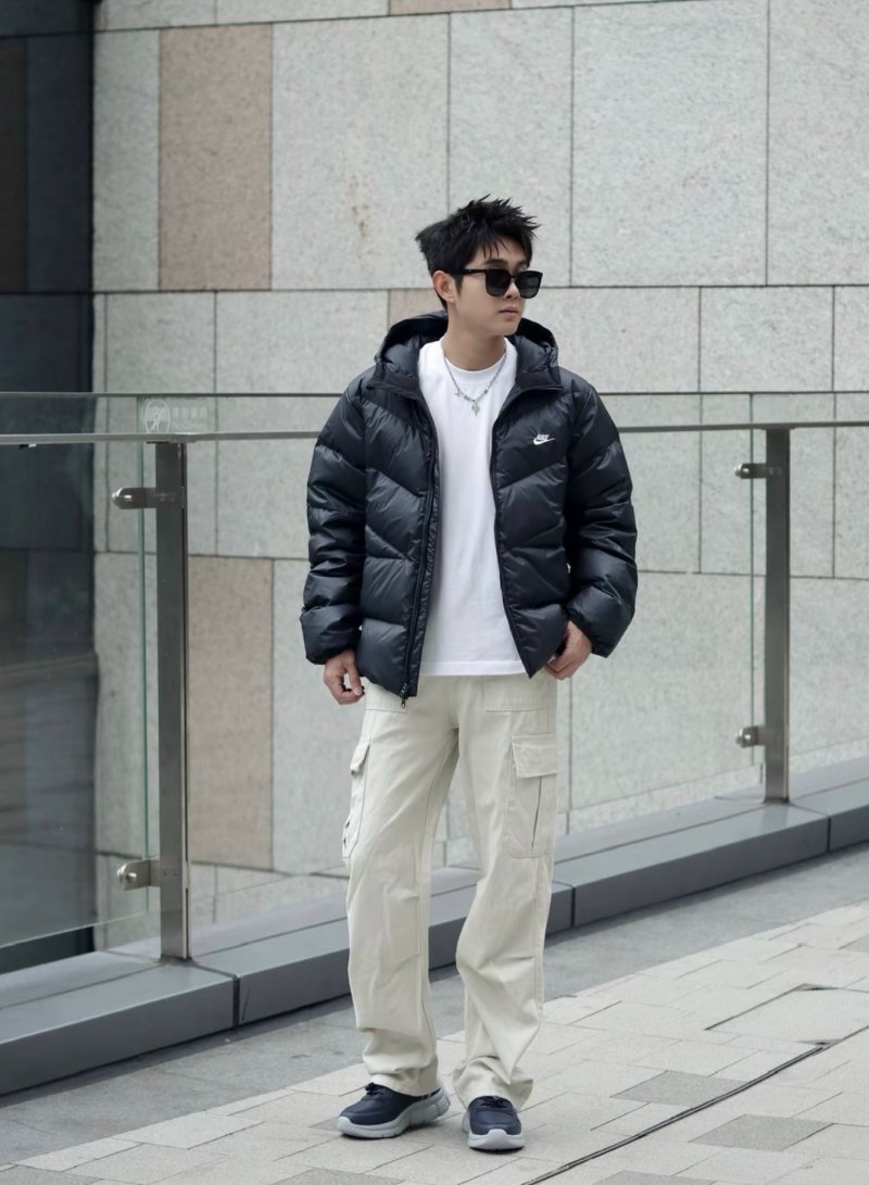Nike Black Puffer Down Jacket