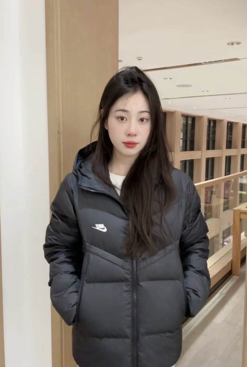 Nike Black Puffer Down Jacket view