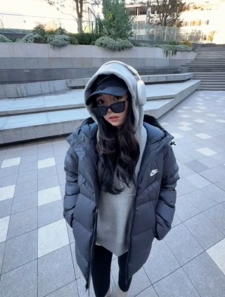 Nike Black Puffer Down Jacket view 5