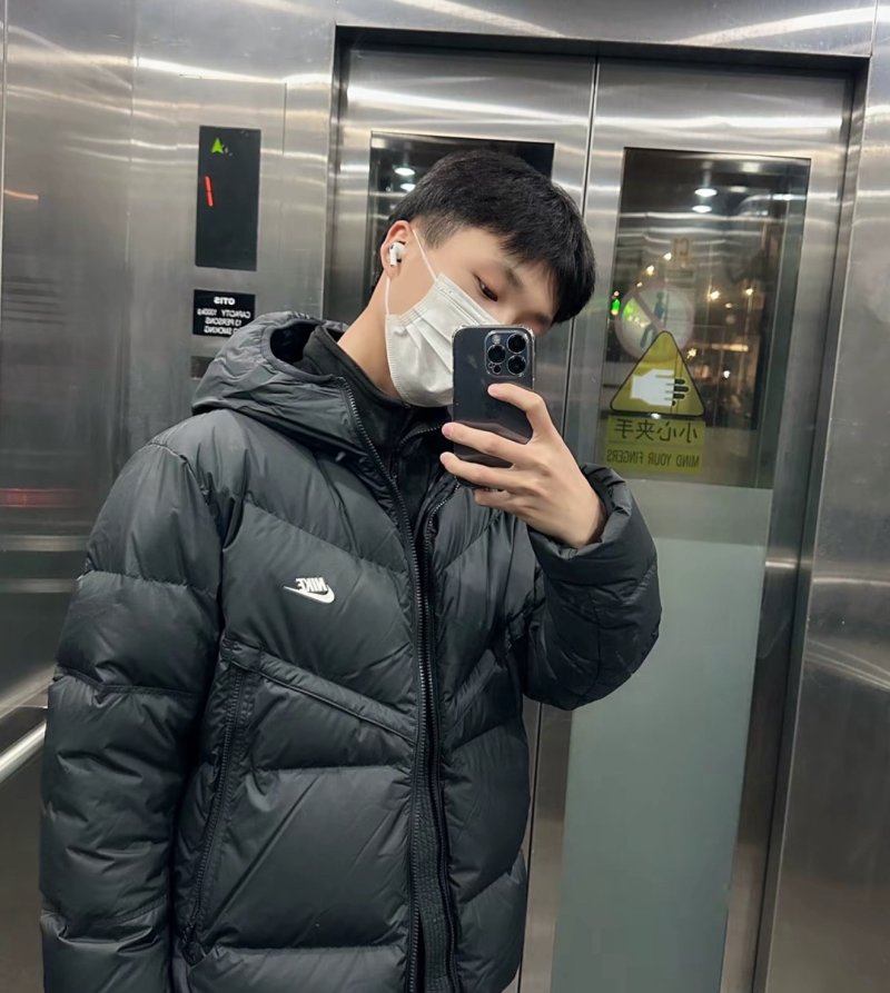Nike Black Puffer Down Jacket view