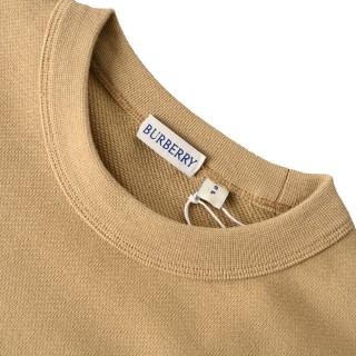 Burberry Equestrian Knight Embroidered Sweatshirt Camel view 4
