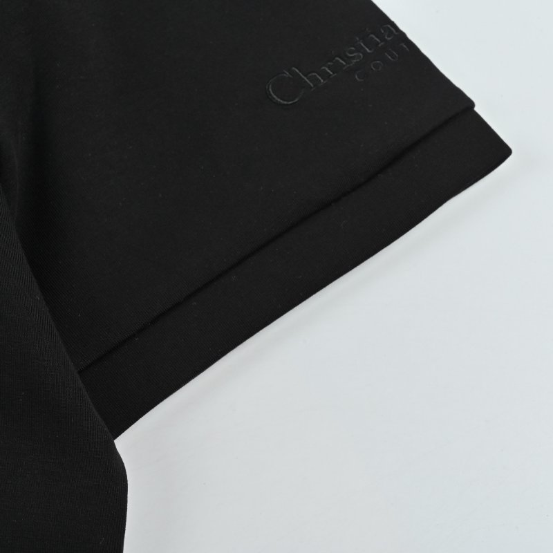 Dior Black Logo Short Sleeve T-Shirt view