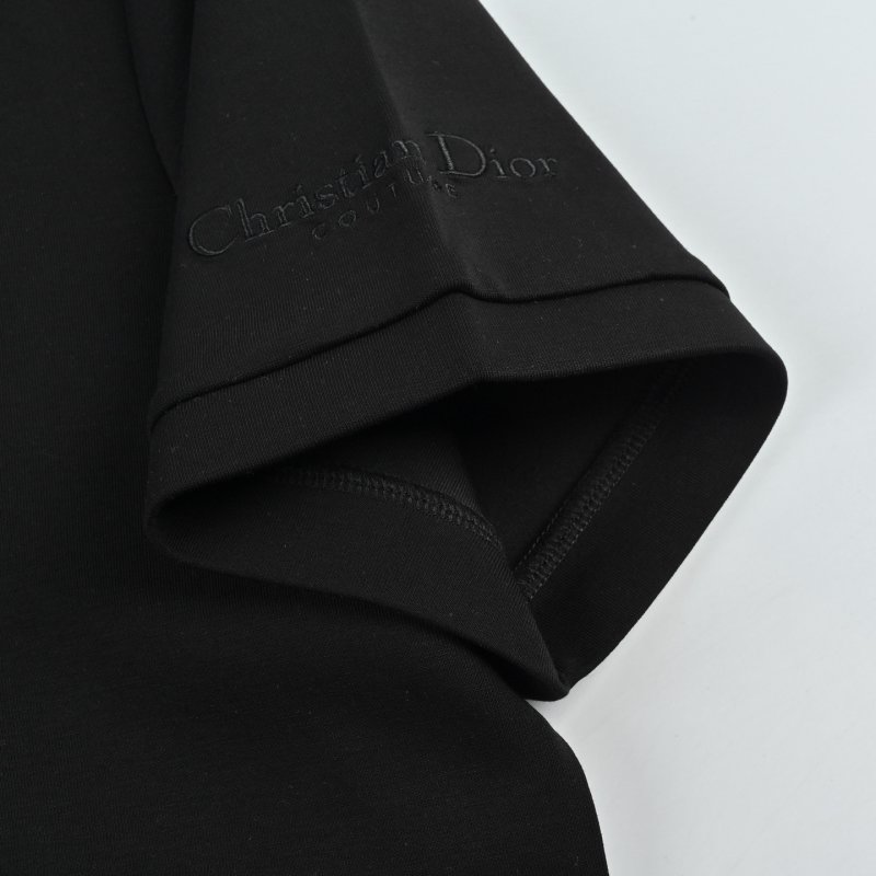 Dior Black Logo Short Sleeve T-Shirt view