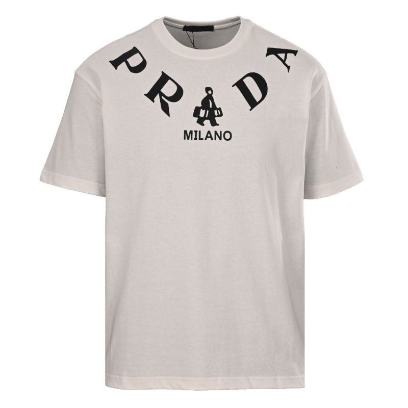 Prada Milano White Graphic T-Shirt view