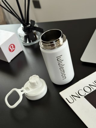 Lululemon Back to Life Insulated Bottle White 16oz
