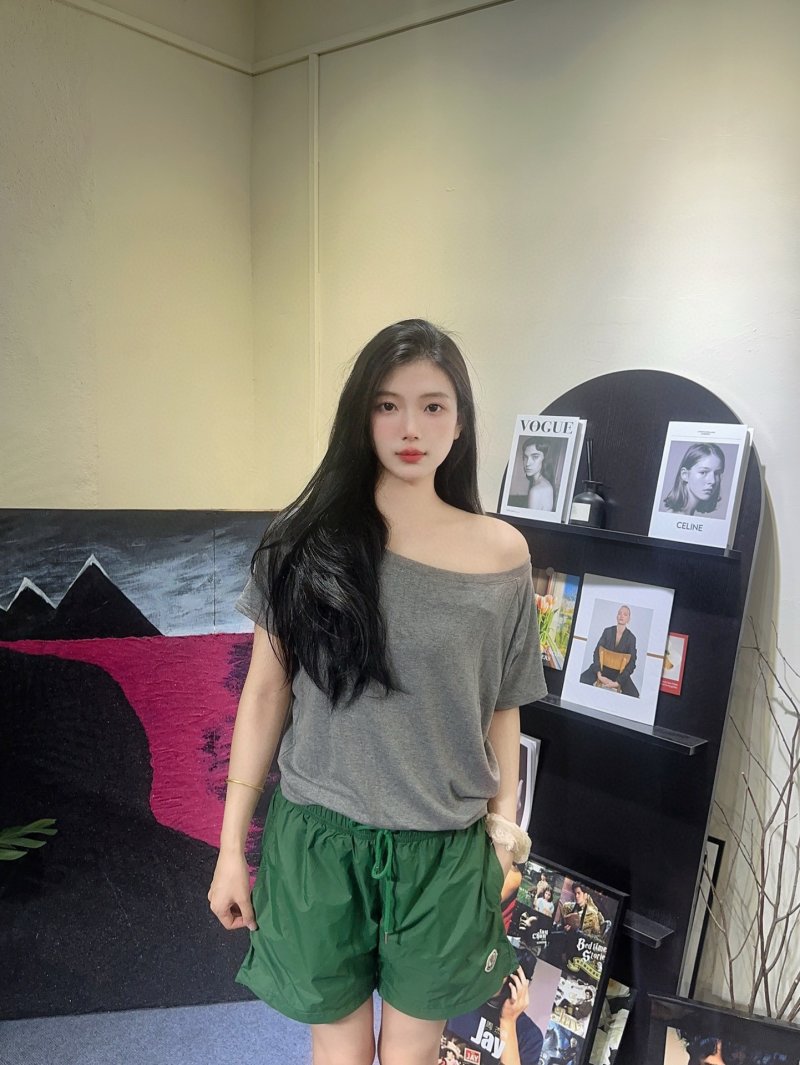 Green Drawstring Shorts