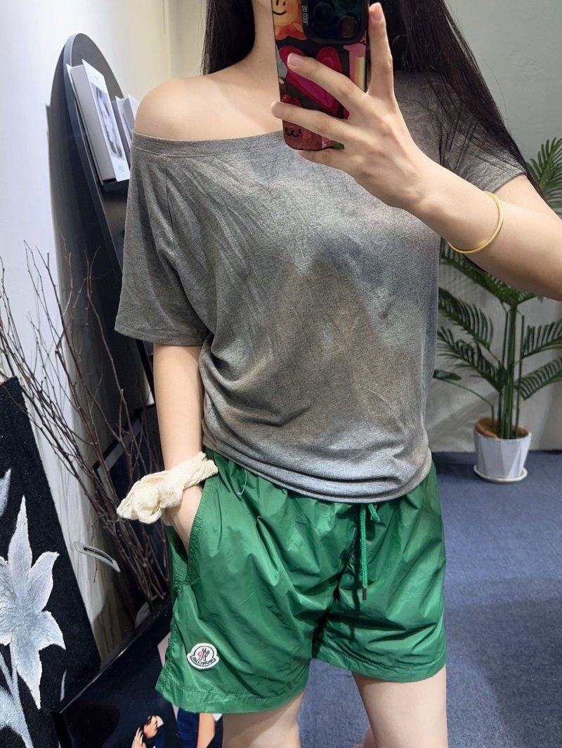 Green Drawstring Shorts view