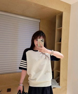 Adidas Black & White Striped Athletic Shorts view 2