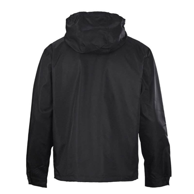 Prada Black Nylon Zip Hoodie Jacket view