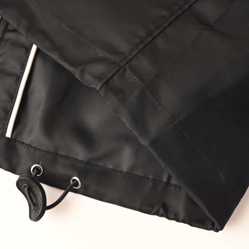 Prada Black Nylon Zip Hoodie Jacket view