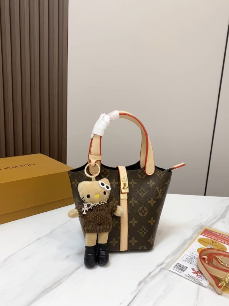 Louis Vuitton Monogram Canvas Bucket Bag with Charm