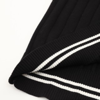 Loro Piana LP Black Crew Neck Short Sleeve Knit T-Shirt view 7