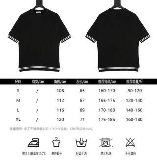 Loro Piana LP Black Crew Neck Short Sleeve Knit T-Shirt view 10