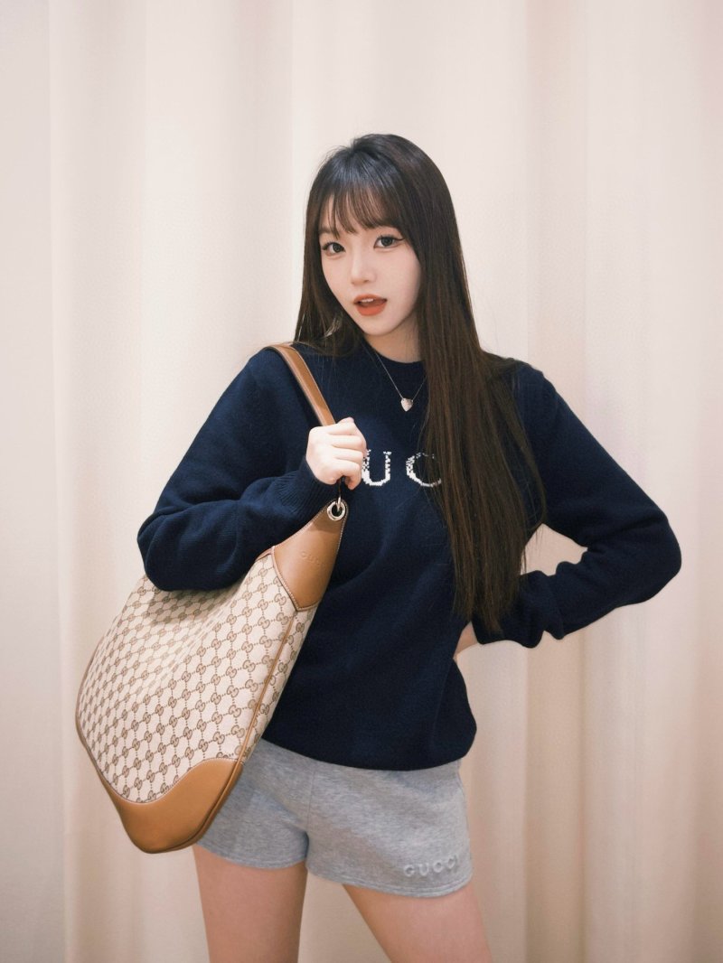 Gucci Navy Logo Crewneck Sweatshirt view