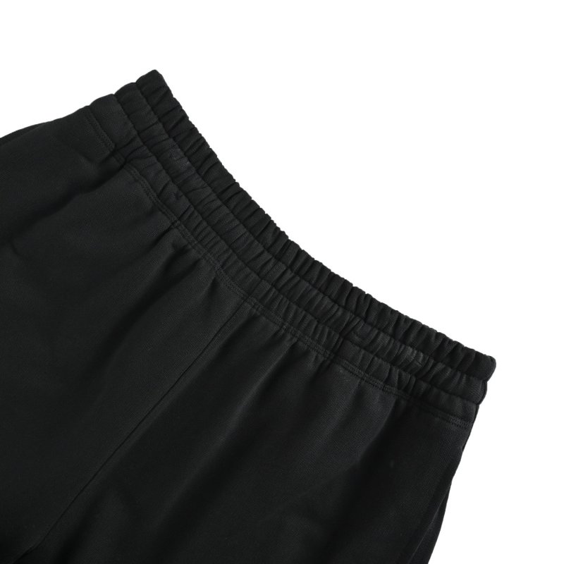 Black Bermuda Shorts with Embroidered Logo view