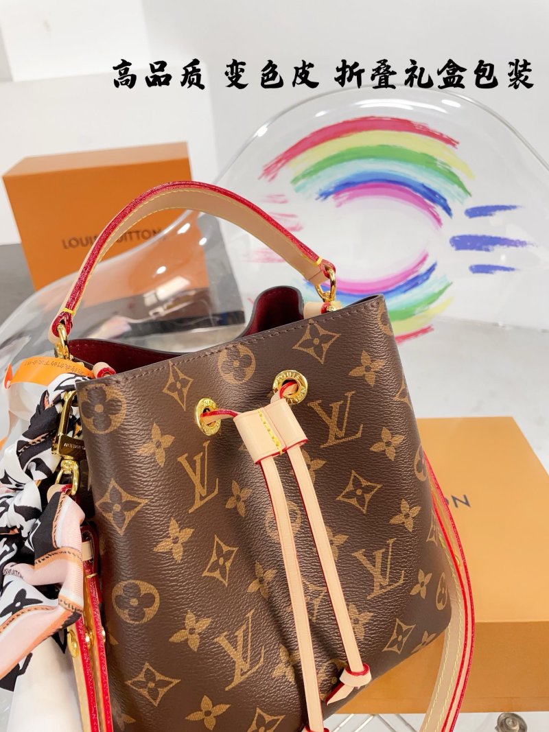 Louis Vuitton Neonoe Monogram Canvas Bucket Bag - Brown view
