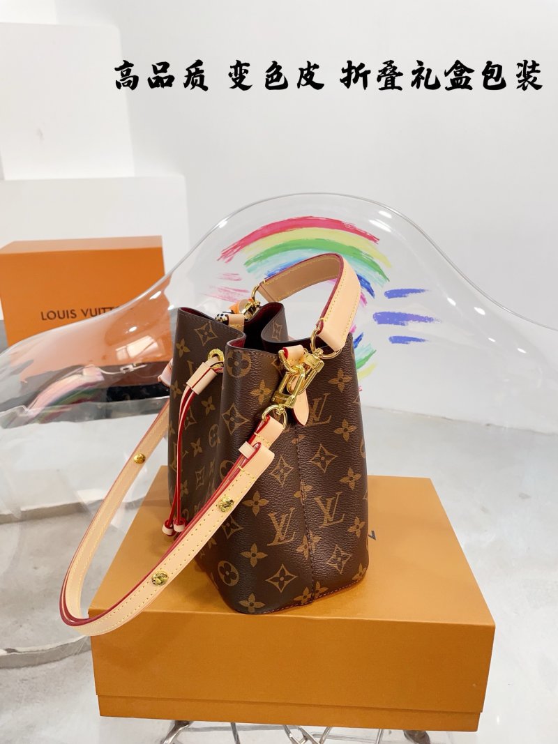 Louis Vuitton Neonoe Monogram Canvas Bucket Bag - Brown view
