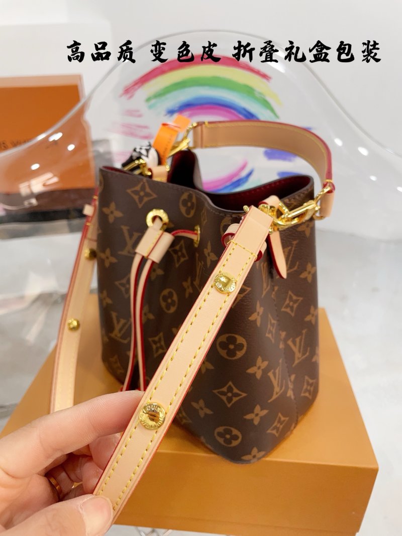 Louis Vuitton Neonoe Monogram Canvas Bucket Bag - Brown view