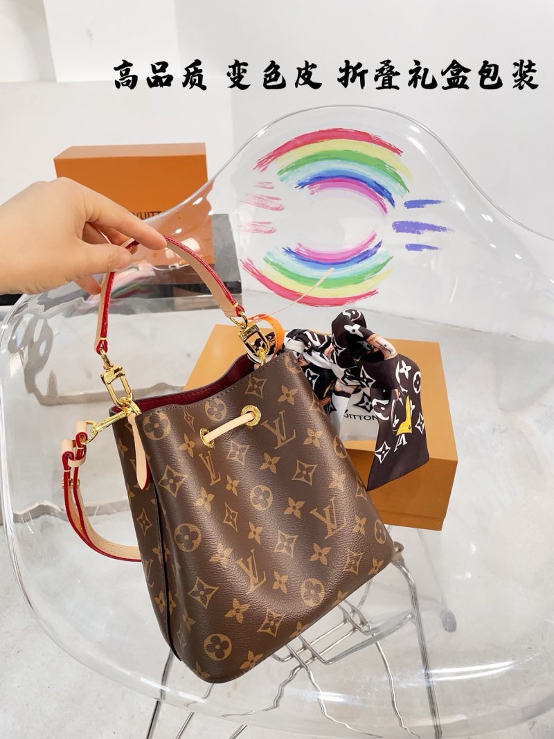 Louis Vuitton Neonoe Monogram Canvas Bucket Bag - Brown view