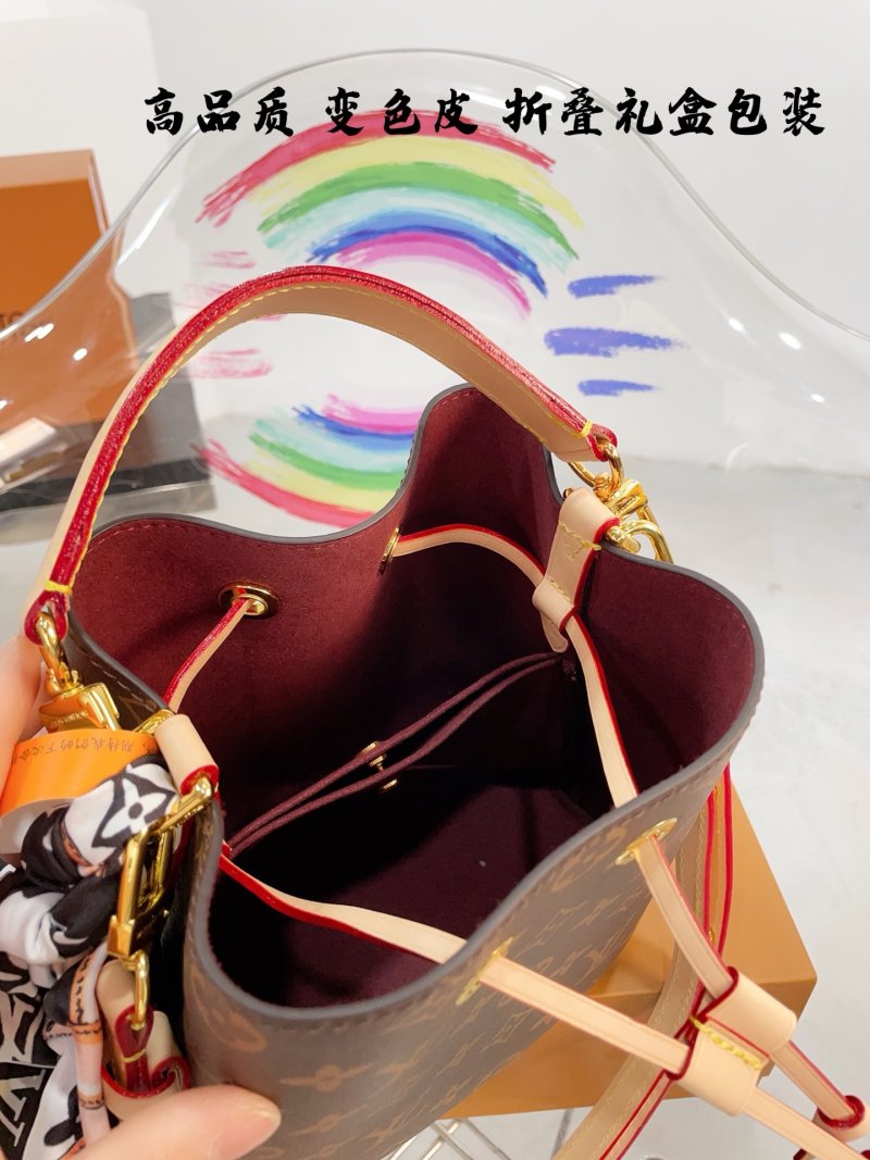 Louis Vuitton Neonoe Monogram Canvas Bucket Bag - Brown view