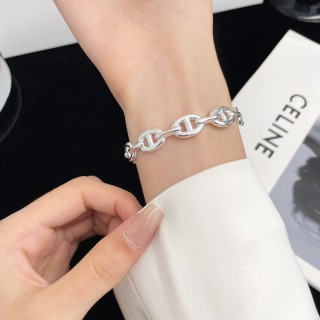 Chanel Silver Chain Link Bracelet