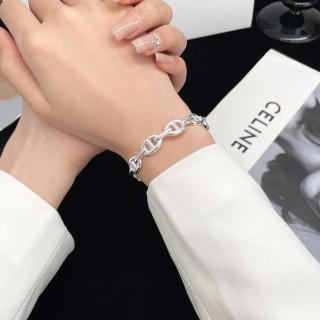 Chanel Silver Chain Link Bracelet view 5