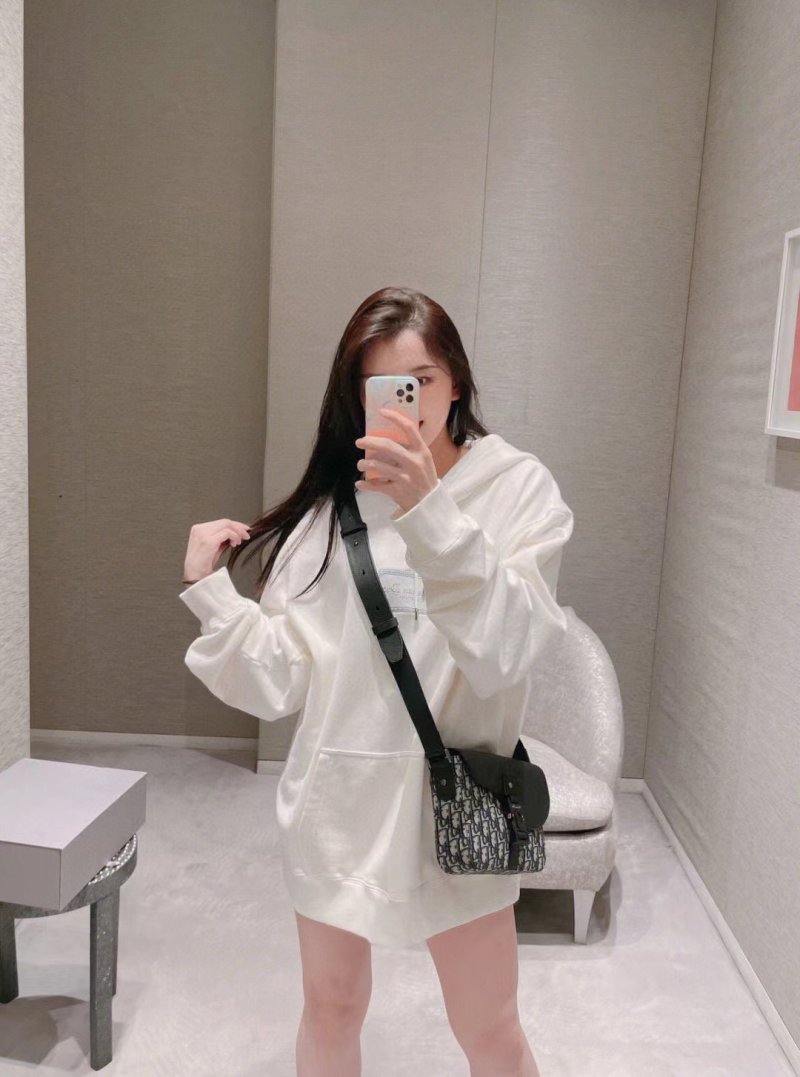 Oversized White Hoodie Dress