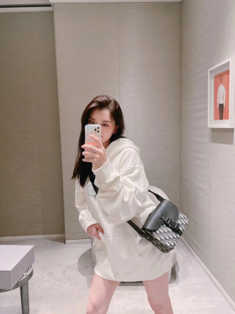 Oversized White Hoodie Dress view
