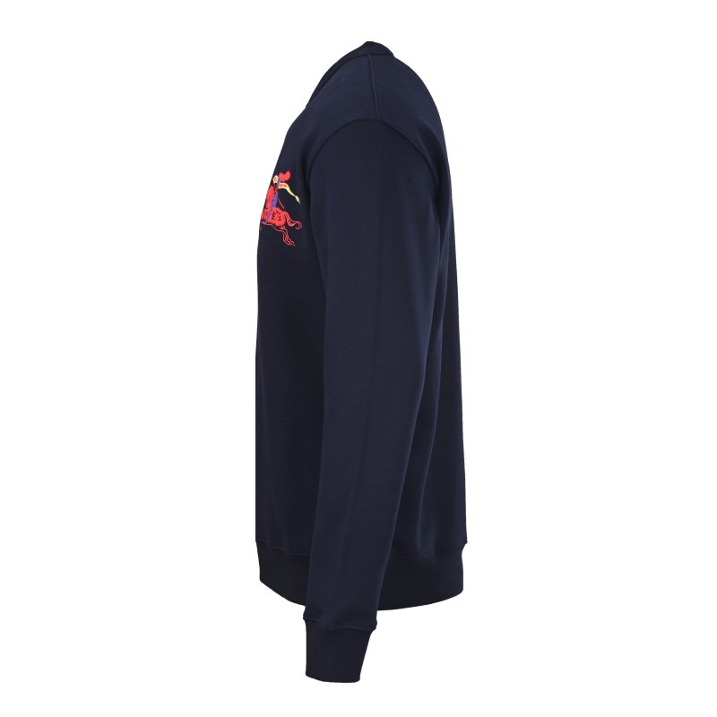 Burberry EKD Embroidered Black Crewneck Sweatshirt view