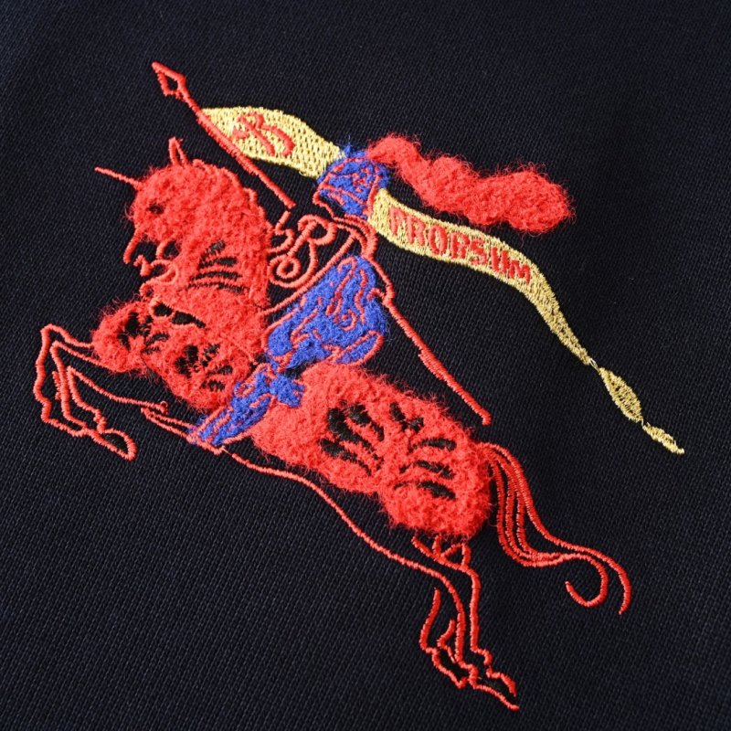 Burberry EKD Embroidered Black Crewneck Sweatshirt view