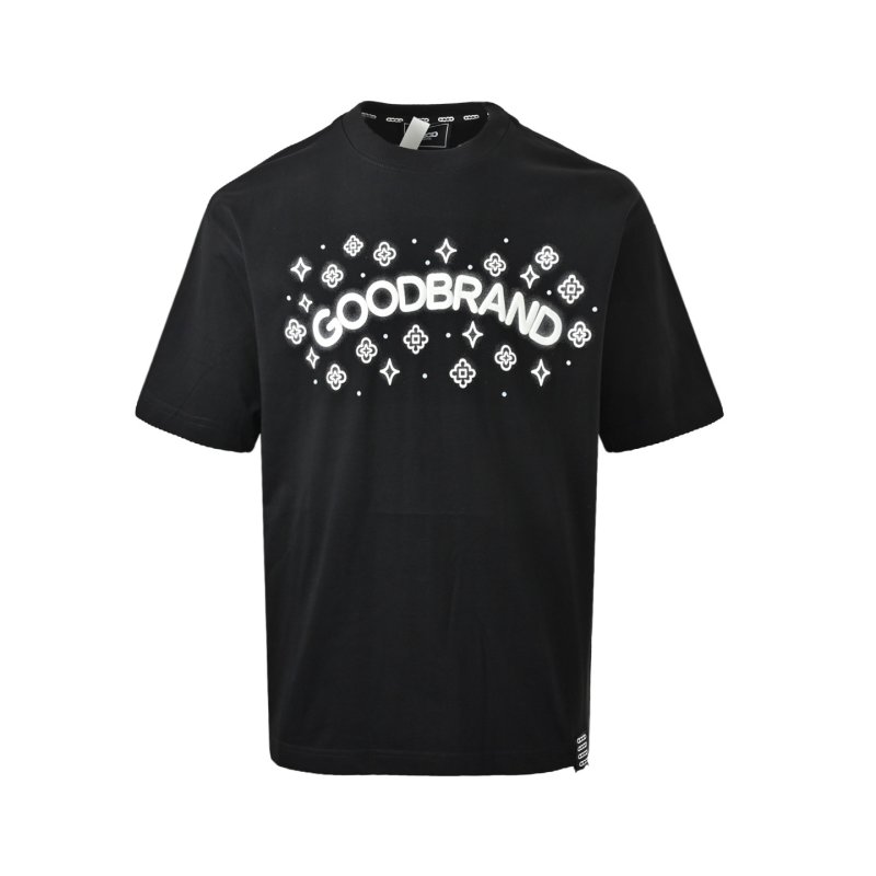 Black Oversized Graphic T-Shirt with Celestial Print view
