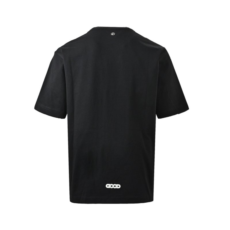 Black Oversized Graphic T-Shirt with Celestial Print view