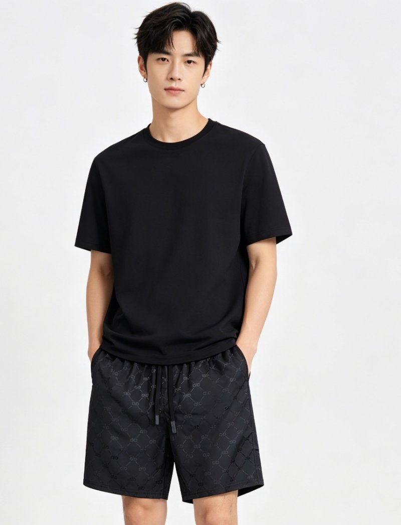 Gucci GG Monogram Black Shorts