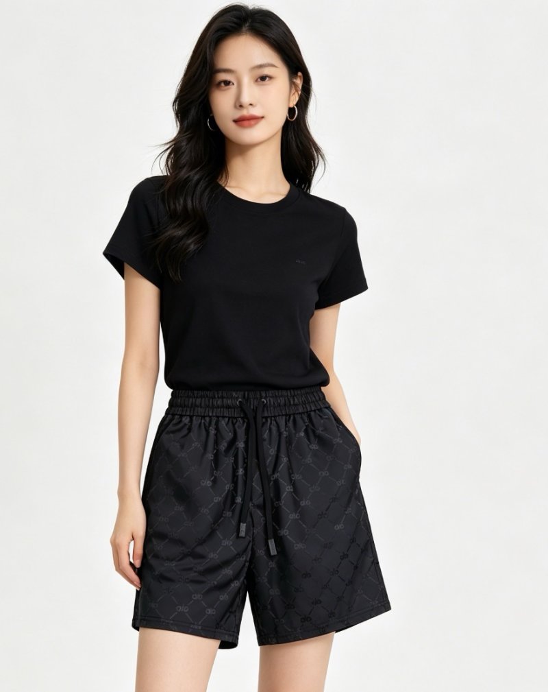 Gucci GG Monogram Black Shorts view
