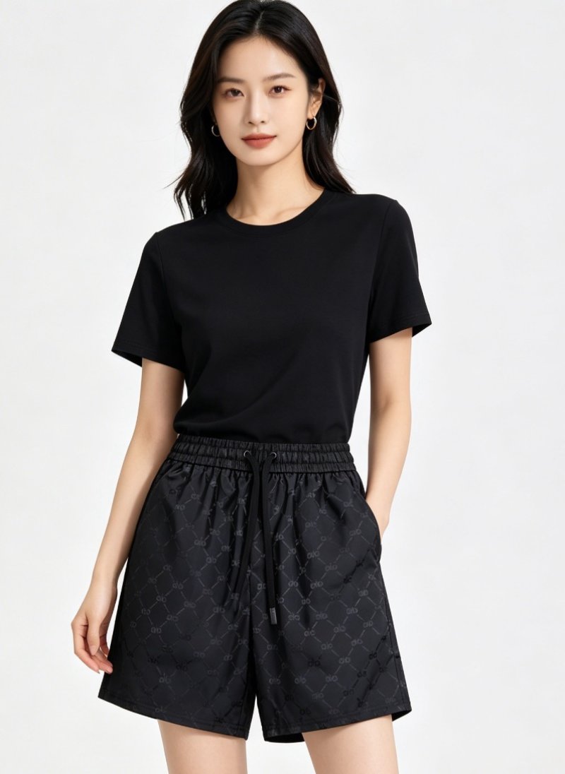 Gucci GG Monogram Black Shorts view