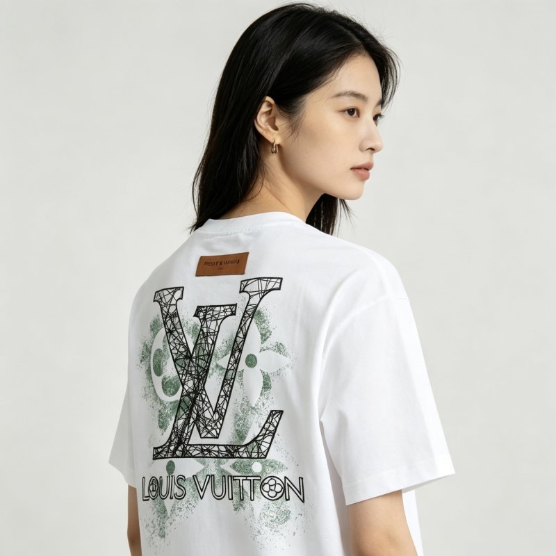 Louis Vuitton LV Logo White Short Sleeve T-Shirt view
