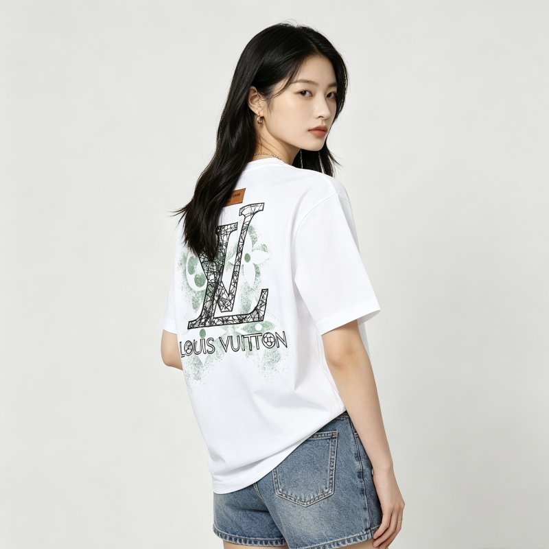 Louis Vuitton LV Logo White Short Sleeve T-Shirt view