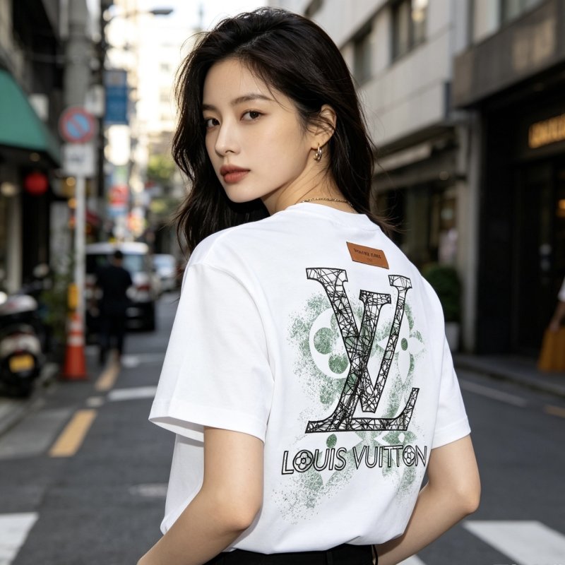 Louis Vuitton LV Logo White Short Sleeve T-Shirt view