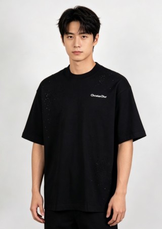 Christian Dior Black Oversized Logo T-Shirt view 3