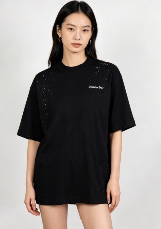 Christian Dior Black Oversized Logo T-Shirt view 4
