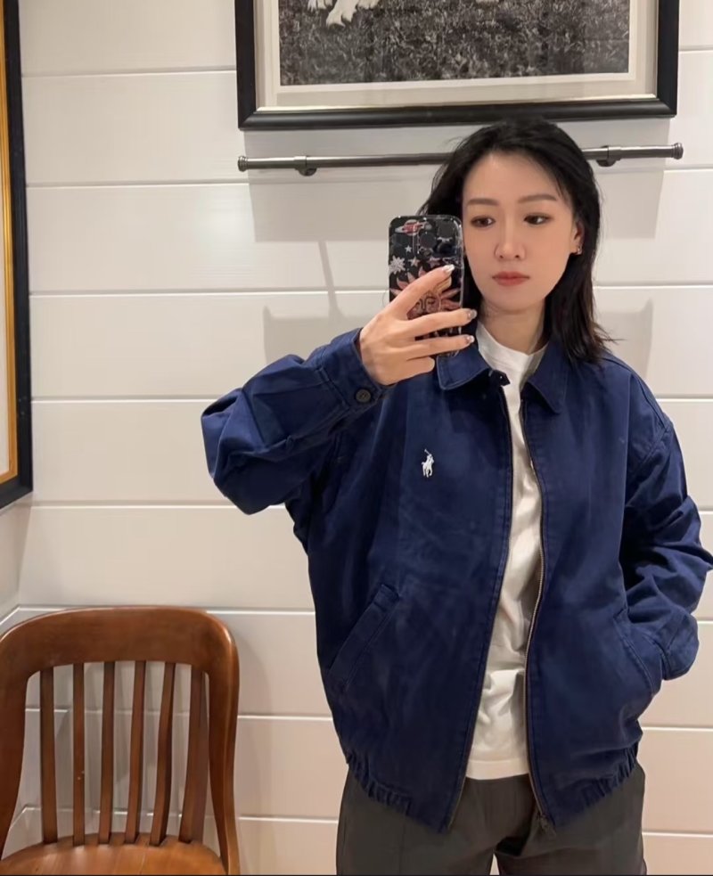 Ralph Lauren Navy Harrington Jacket