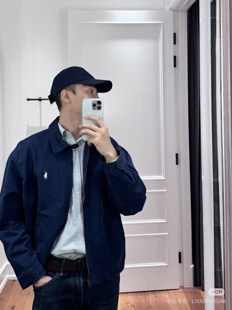 Ralph Lauren Navy Harrington Jacket view