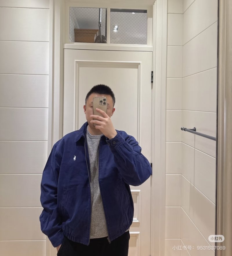 Ralph Lauren Navy Harrington Jacket view