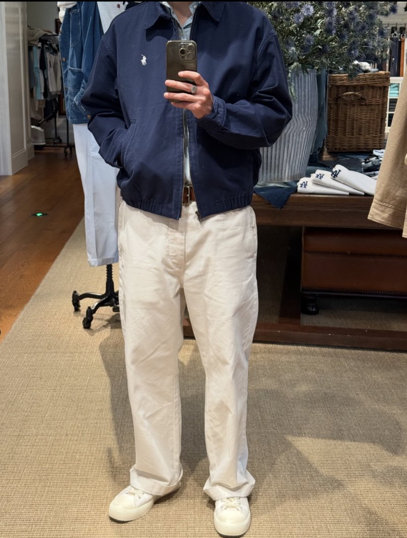 Ralph Lauren Navy Harrington Jacket view